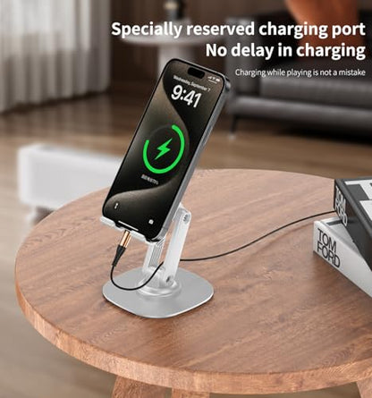 360° Rotating Cell Phone Stand for Desk (K69-White) - size: K69-White
