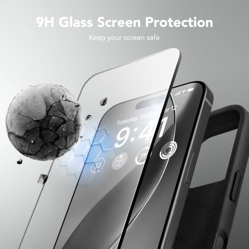 GONEZ Magnetic for iPhone 16 Pro Case, Silicone Cover Black - color: Black, size: Iphone 16 Pro
