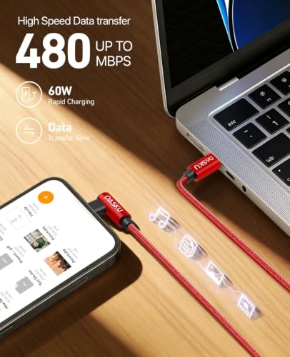 USB C to USB C Cable 90 Degree USB C Cable Fast Charging 60W, 10FT 2Pack - color: Red, size: 10FT, style: USB C to USB C