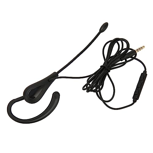 aqxreight Single Ear Headset with Microphone Wired Office Earpiece Noise Cancelling Monaural Headset for Call Center Phone Computer - size: 3.5mm