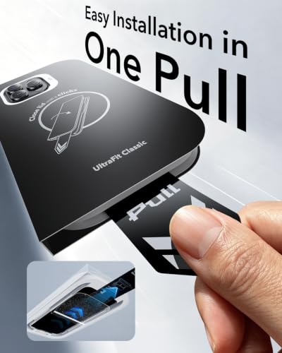 ESR 3 Pack for iPhone 14 Pro Max Screen Protector, Classic | Easy One-Pull Installation, 2X Impact Absorption, 9H Tempered Glass, Full-Coverage Protection, UltraFit Tray, Bubble-Free - size: iPhone 14 Pro Max 6.7 inch