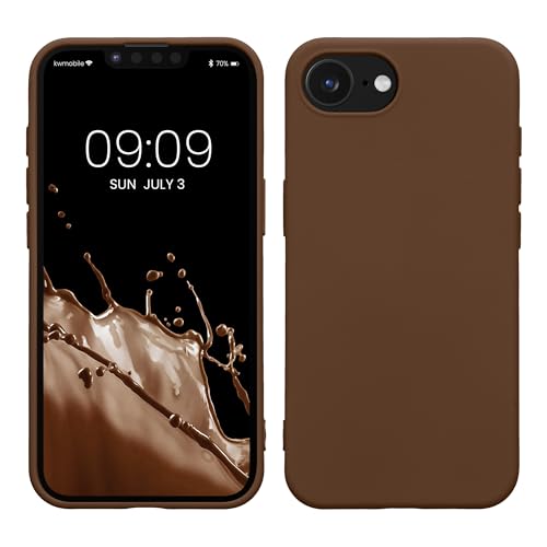 kwmobile Case Compatible with Apple iPhone 17e / iPhone 16e Case - Slim Protective TPU Silicone Phone Cover - Chocolate - color: Chocolate, size: iPhone 17e / iPhone 16e