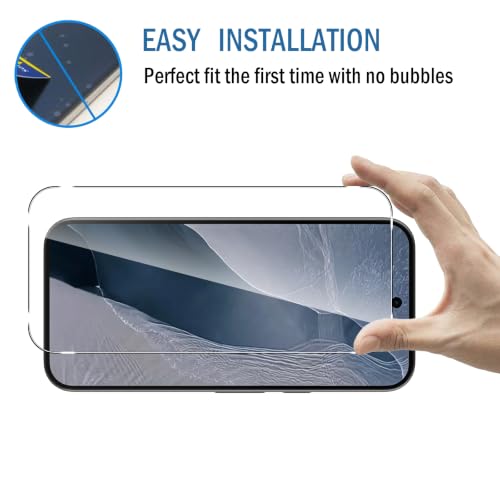 2+2 Pack for Google Pixel 11 Pro 6.3”Screen Protector & Camera Lens Protector,with Alignment Frame，9H Tempered Glass Film,HD Clear Scratch Resistant,Bubble-Free - color: Transparent
