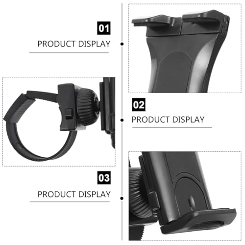 SHINEOFI Bike Phone Mount Stroller Phone Mount Tablet Holder for Treadmill Adjustable Handlebar Clamp for Smartphones and Tablets Rotatable Clip for Scooter Elliptical Shopping Cart