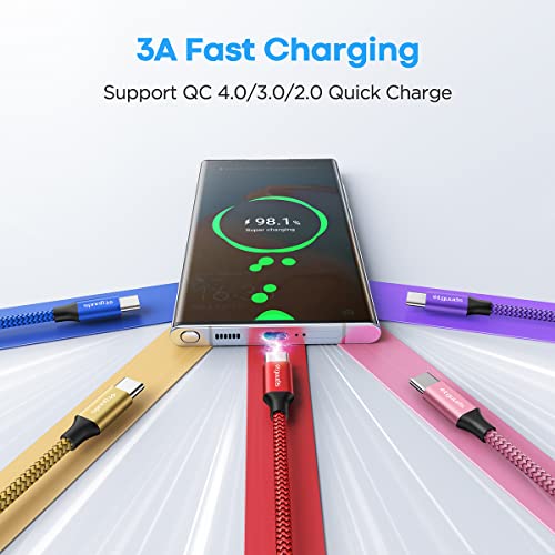 etguuds USB to USB C Cable 3ft, 5-Pack USB A to USB C Cable Fast Charging - size: 3ft
