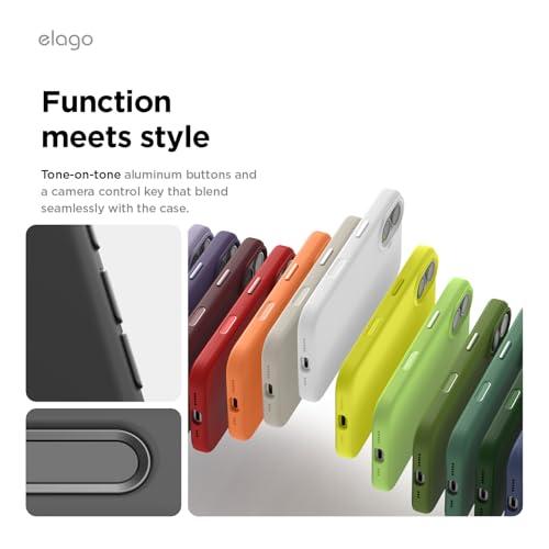 elago Premium Magnetic Silicone Case for iPhone 17 Black | Compatible with MagSafe, Liquid Silicone Material, Protection, Shockproof, Slim Phone (Black) - color: Black, size: iPhone 17