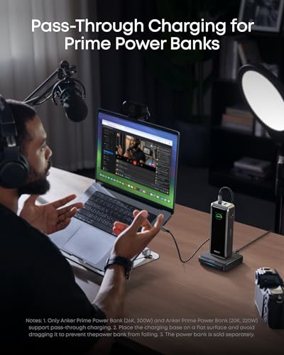 Anker Charging Base for Prime Power Banks with Pogo Pin, 150W Max