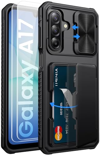 Vihibii for Samsung Galaxy A17 5G Phone Case Wallet with Card Holder, Black - color: Black, size: Samsung Galaxy A17