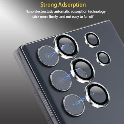 Camera Lens Protector for Samsung Galaxy S25 Ultra, Silver - color: Silver