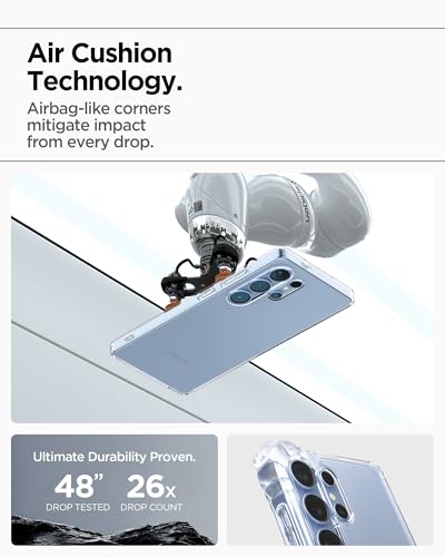 Spigen Liquid Crystal Designed for Galaxy S25 Ultra Case (2025) [Anti-Yellowing], [Military-Grade Protection] - Crystal Clear - color: Crystal Clear, size: 6.8in (Galaxy S25 Ultra)