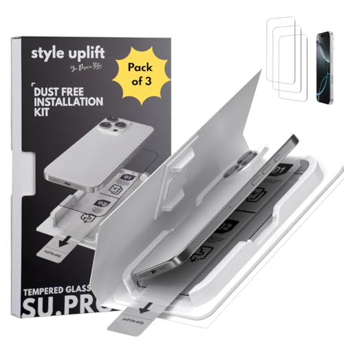 Su Iphone 16 Pro Max Tempered Glass Screen Protector 3 Pack, 9H Hd - color: Clear (Set of 3), size: iphone 16 Pro Max
