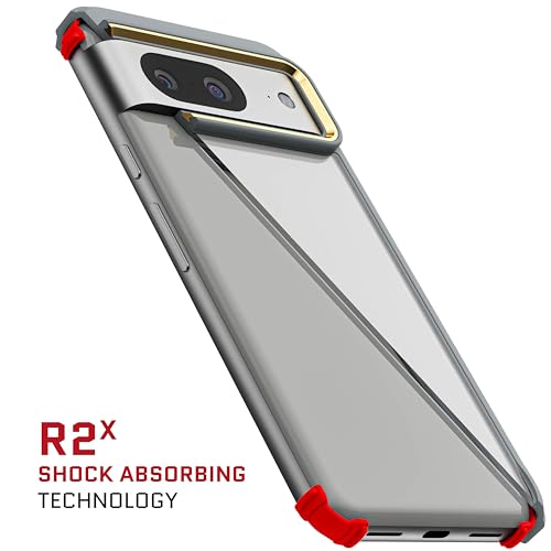 Ghostek Covert Pixel 8 Case Clear - Hard Anti-Scratch Back, Silicone Bumper, Compatible with Wireless Charging, Shockproof Phone Cover (6.2 Inch, Gray) - color: Gray [Limited Edition], size: Pixel 8