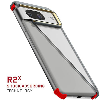 Ghostek Covert Pixel 8 Case Clear - Hard Anti-Scratch Back, Silicone Bumper, Compatible with Wireless Charging, Shockproof Phone Cover (6.2 Inch, Gray) - color: Gray [Limited Edition], size: Pixel 8