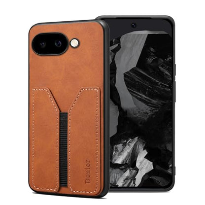 Kowauri Case for Google Pixel 9a, PU Leather Wallet Case with Credit Card Slot Holder Ultra Slim Protector Cover for Google Pixel 9a (Brown) - color: Brown