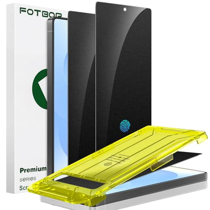 Fotbor [Ultra-Shield 26° True Privacy Screen Protector for Samsung Galaxy S25 Ultra (2-Pack), Ultrasonic Fingerprint Compatible, 9H+ Elite Matte AG Etched Glass, [Installation Master Kit] - size: Samsung Galaxy S25 Ultra-6.9 inch