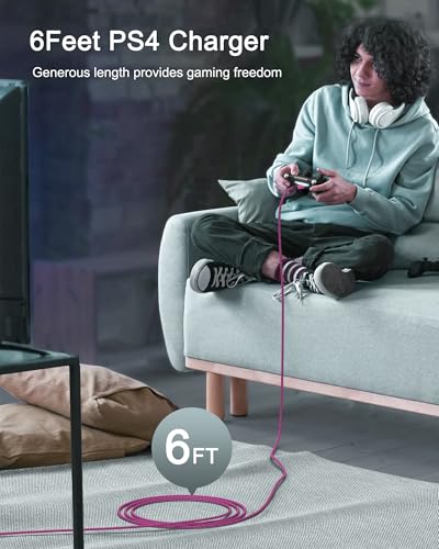 Android Fast Charger for Kindle Fire Wall Adapter + 6FT Micro USB Cable - color: Pink, style: Micro