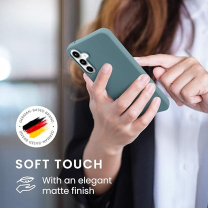 kwmobile Case Compatible with Samsung Galaxy A55 5G Case - Soft Slim Protective TPU Silicone Cover - Antique Stone - color: Antique Stone, size: Galaxy A55 5G
