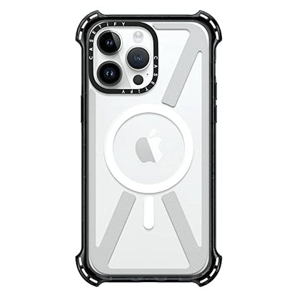 CASETiFY for iPhone 14 Pro Max Case - Bounce Compatible with MagSafe | Shockproof | 21.3 ft. 6x Military Grade Drop Protection | Black - color: Clear Black, size: Iphone 14 Pro Max (6.7")