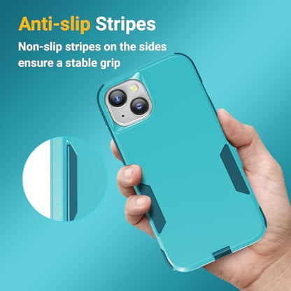 jaroco Magnetic for iPhone 13&14&15 Case Heavy Duty Rugged Dual-Layer Teal - color: Teal, size: iPhone 13&14&15