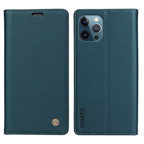 Caseurban Compatible with iPhone 13 Pro Wallet Case PU Leather Flip Folio Case with Card Holder Magnetic Closure Shockproof Protective Phone Cover Blue - color: Blue, size: iPhone 13 Pro