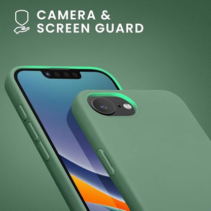 kwmobile Case Compatible with Apple iPhone 17e / iPhone 16e Case - Slim Protective TPU Silicone Phone Cover - Pottery Green - color: Pottery Green, size: iPhone 17e / iPhone 16e
