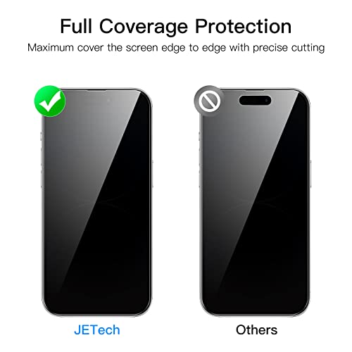 JETech Screen Protector for iPhone 14 Pro, 2+2 Pack - size: iPhone 14 Pro