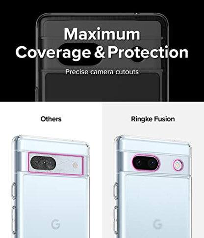 Ringke for Google Pixel 7a Case [Fusion Matte Clear] | Oil & Dirt Resistant, Anti-Fingerprint Technology Prevents Oily Smudges, Frosted Coating Feels Velvety Soft - size: Pixel 7a