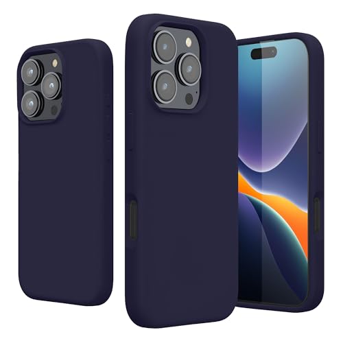 kwmobile Case Compatible with Apple iPhone 16 Pro Case - TPU Silicone Phone Cover with Soft Finish - Deep Ocean - color: Deep Ocean, size: iPhone 16 Pro