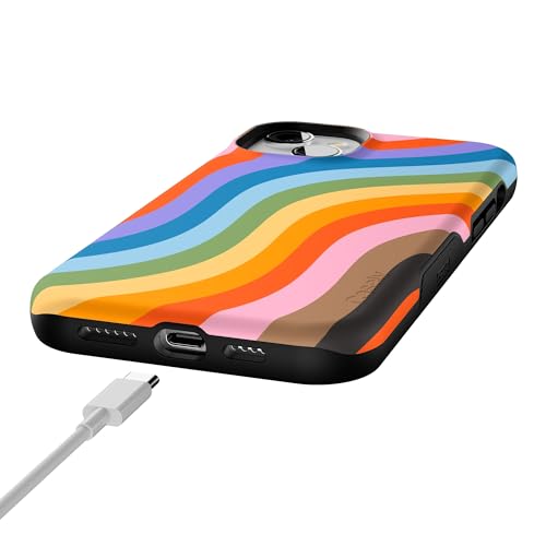 Casely iPhone 15 Plus Case | Love for All | Rainbow Pride | Bold Protective Design | Compatible with MagSafe - color: Love for All | Rainbow Pride