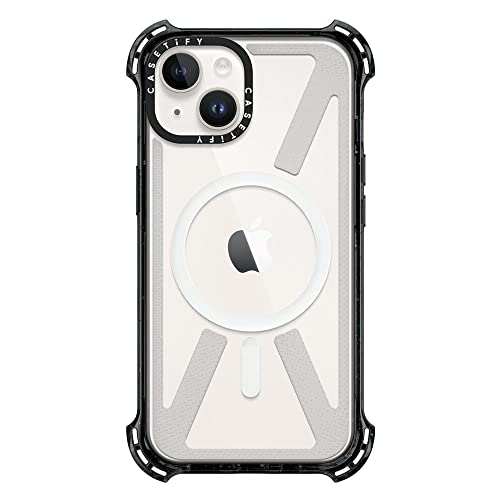 CASETiFY for iPhone 14 Case - Bounce Compatible with MagSafe Clear Black | Shockproof | 21.3 ft. 6x Military Grade Drop Protection | Black - color: Clear Black, size: Iphone 14 (6.1")