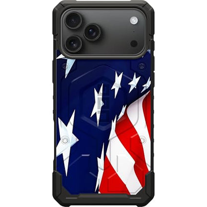 EGO TACTICAL UAG Urban Armor Gear Pathfinder case Compatible with MagSafe iPhone 17 Pro Max [6.9" Screen] Limited Edition Print - 4th of July US Flag - color: 4th of July US Flag, size: iPhone 17 ProMAX (6.9")