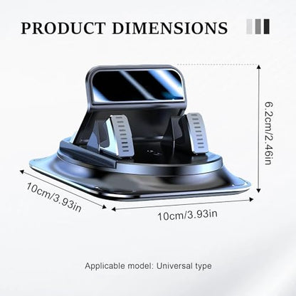 360 Degree Rotation Dashboard Phone Holder for Car, Car Phone Mount, Non-Slip Dashboard Navigation Bracket with One-Hand Operation, Automotive Dash Cell Phones Mount for Most Vehicles