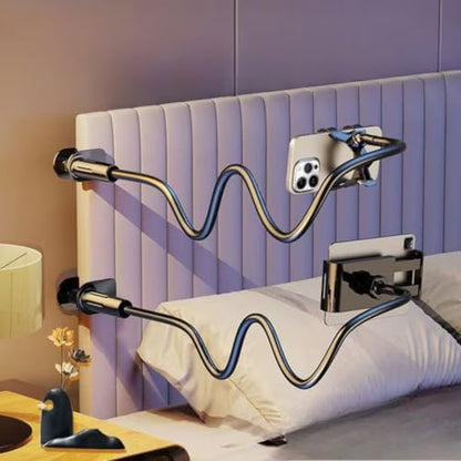 TV Stand with 360° Swivel Wheel, Adjustable Angle Mobile Phone Holder for Bathroom, Bedside, Office, RV - Durable and Space-Saving Design for Home Use