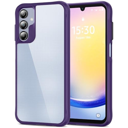 HOOMIL Case for Samsung Galaxy A25, Non-Yellowing, Drop Protection, Anti-Scratch Transparent Hard Back Phone Cover - Purple - color: Purple, size: A25 5G