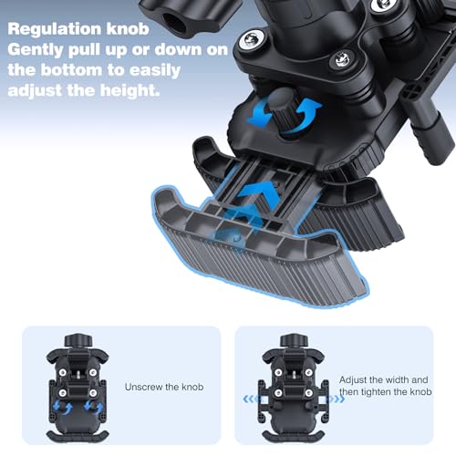 Bike Phone Holder for Handlebar, Motorcycle Phone Mount, Shock Absorbing Anti-Shake Phone Mount for Bike Scooter Motorcycle, Fits iPhone, Samsung, 4.7-7.2 Inch Smartphones