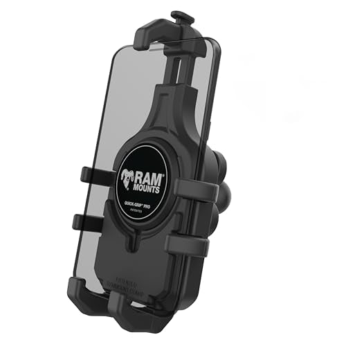 RAM MOUNTS Quick-Grip Pro Motorcycle Phone Holder with Vibration Damper - style: With Vibration Damper