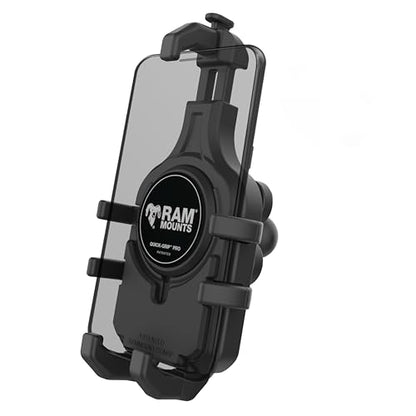 RAM MOUNTS Quick-Grip Pro Motorcycle Phone Holder with Vibration Damper - style: With Vibration Damper