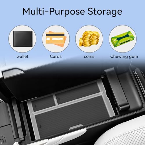 SMABEE Center Console Organizer for ES 350e/350h/500e 2026 Accessories - size: Armrest Storage Box