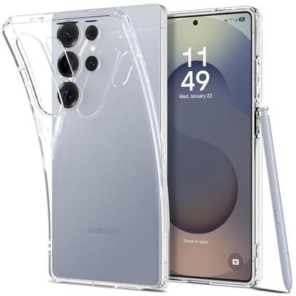 Spigen Liquid Crystal Designed for Galaxy S25 Ultra Case (2025) [Anti-Yellowing], [Military-Grade Protection] - Crystal Clear - color: Crystal Clear, size: 6.8in (Galaxy S25 Ultra)