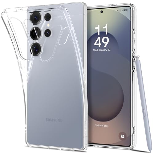 Spigen Liquid Crystal Designed for Galaxy S25 Ultra Case (2025) [Anti-Yellowing], [Military-Grade Protection] - Crystal Clear - color: Crystal Clear, size: 6.8in (Galaxy S25 Ultra)