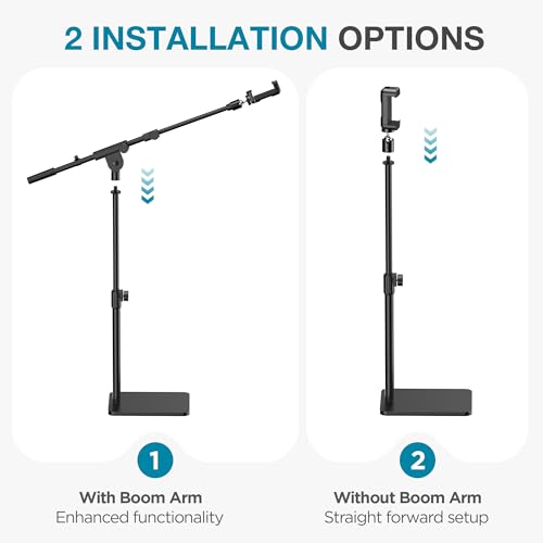 InnoGear Overhead Phone Mount Webcam Stand Camera Mount Tripod for Desk