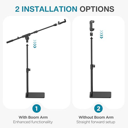InnoGear Overhead Phone Mount Webcam Stand Camera Mount Tripod for Desk