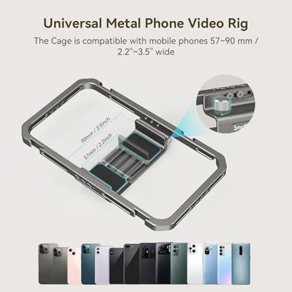 SmallRig Universal Phone Cage, Smartphone Video Rig Kit - 4121 - style: Cage w/ Dual Handles