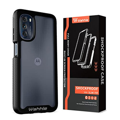 Compatible with Moto G 5G 2022 Case, Built in Screen Protector Full Body Shockproof Slim Fit Bumper Protective Phone Cover for G 5G 2022-Black/Clear - size: Moto G 5G 2022
