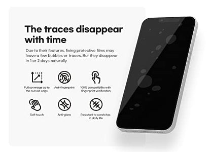Screen Protector Film (3-Pack) for iPhone 15/15 Pro, [Matte] Anti Glare, Perfect Touch, Easy Installation with Guide tool…