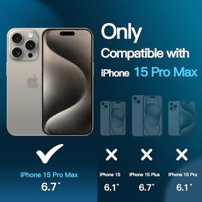 JETech Screen Protector for iPhone 15 Pro Max, 2-Pack | 9H Tempered Glass, HD Clear, Anti-Scratch Protection, Easy Installation Tool - size: iPhone 15 Pro Max