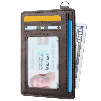Mayski Slim Wallet, Credit Card Holder for Women, Minimalist Front Pocket RFID Blocking Card Cases, Small Wallet Women Men(MF Coffee) - color: MF Coffee