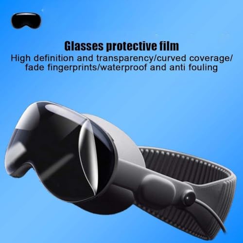 for Apple Vision Pro Screen Protector, Flexible TPU 3D Curved Full Coverage Edge Protection HD Clear Bubble Free Screen Protective Film for Apple Vision Pro Maintenance, Upkeep