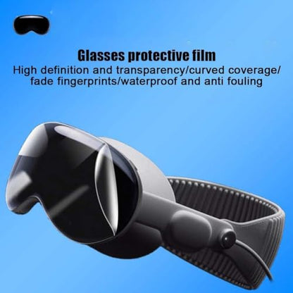 for Apple Vision Pro Screen Protector, Flexible TPU 3D Curved Full Coverage Edge Protection HD Clear Bubble Free Screen Protective Film for Apple Vision Pro Maintenance, Upkeep