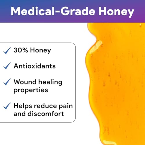 Honey Hydrogel Sheet Dressing 4.7"x3.4" - 10 Hydrogel Sheets with 30% Medical Grade Honey for Wounds - Good for Ulcers, Surgical Wounds, Donor Sites, Cuts, Abrasions, and More